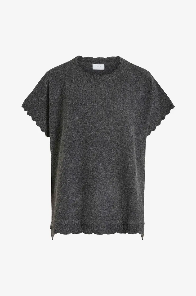 Vila Topp viSummer Poncho - Grå