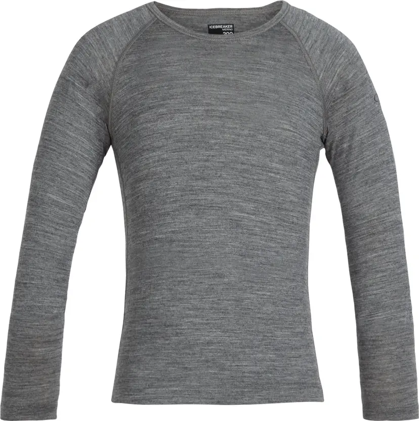 Icebreaker Icebreaker Kids' 200 Oasis Longsleeve Crewe Gritstone Heather