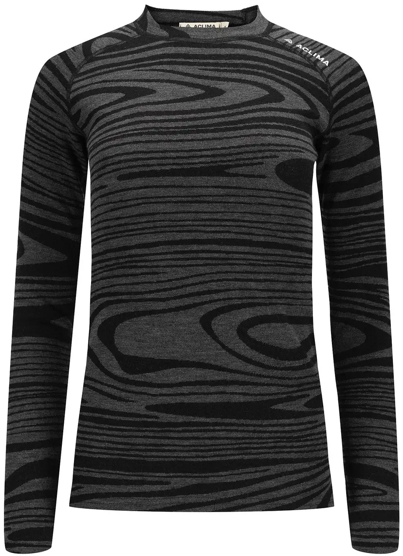Aclima Aclima WarmWool Crewneck W's Black Motion
