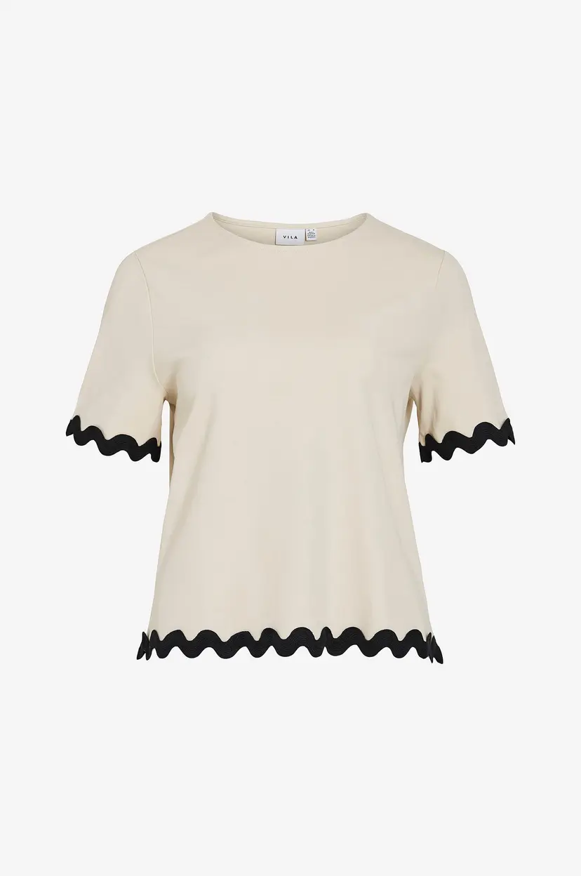Vila Topp viCalisa O-neck 2/4 - Beige