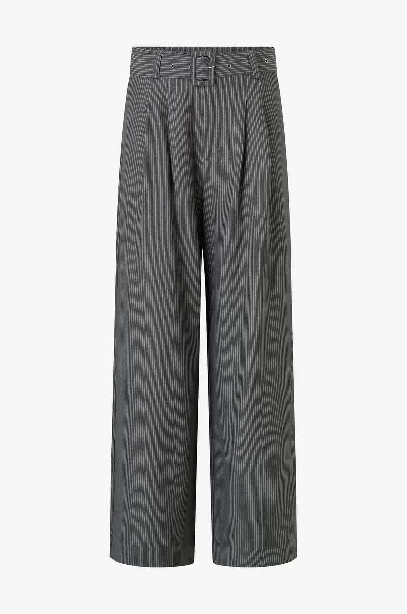 My Essential Wardrobe Bukser 23 The Pinstriped High - Grå