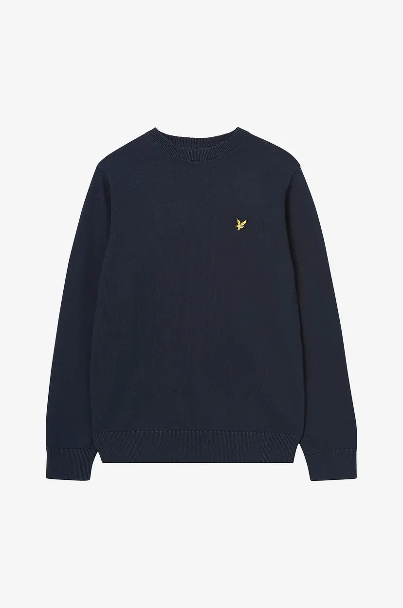 Lyle & Scott Genser Cotton Crew Neck Jumper - Blå