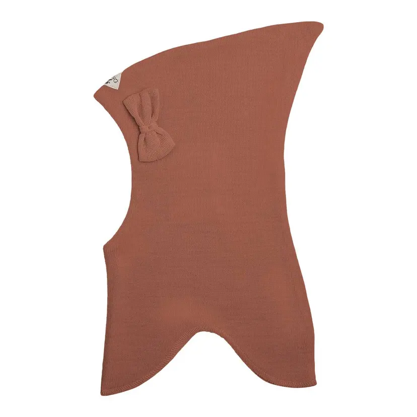 Racing Kids Racing Kids Ull Balaclava Med Sløyfe Coffee Beans