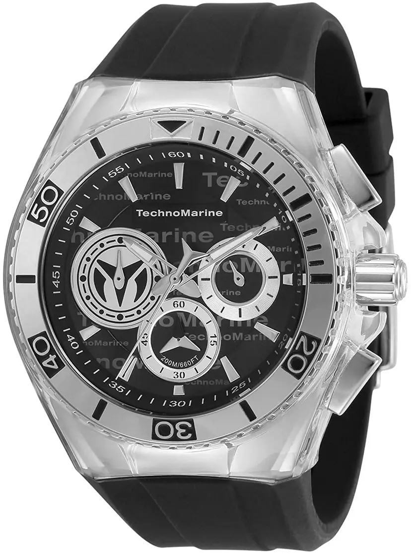 Technomarine Technomarine Herreklokke TM-118119 Sort/Gummi Ø46.65 mm