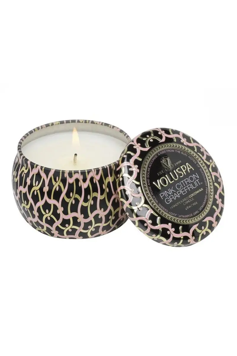VOLUSPA Mini Tin Candle 113g - Pink Citron Grapefruit