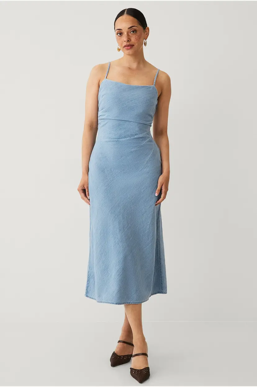 Mango Denimkjole Blanes - Blå