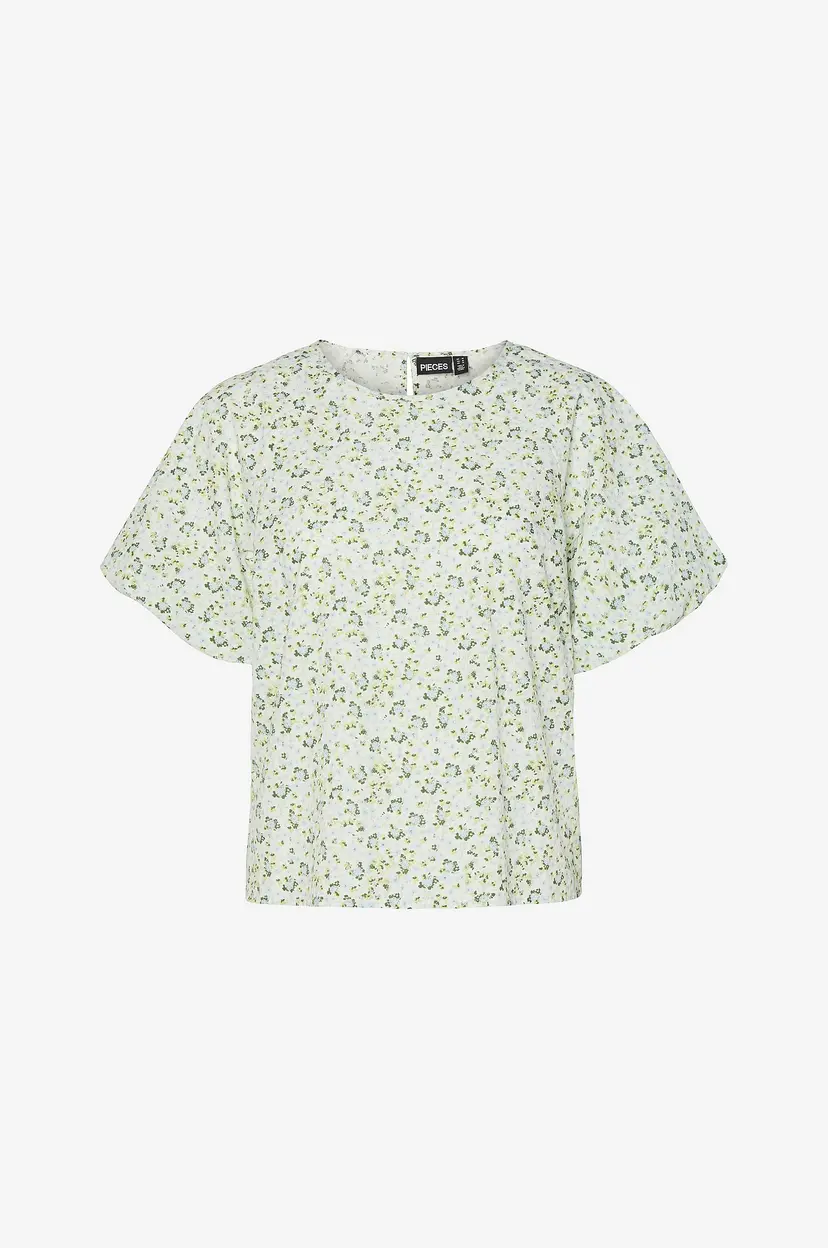 Pieces Bluse Pcfrona 2/4 Top Wvn BC - Grønn