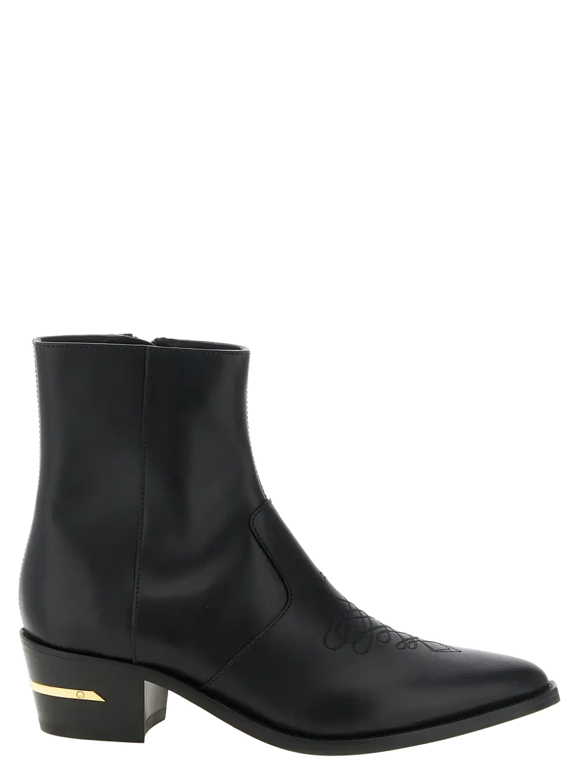 Amiri Amiri Cowboy/biker støvler – Svart