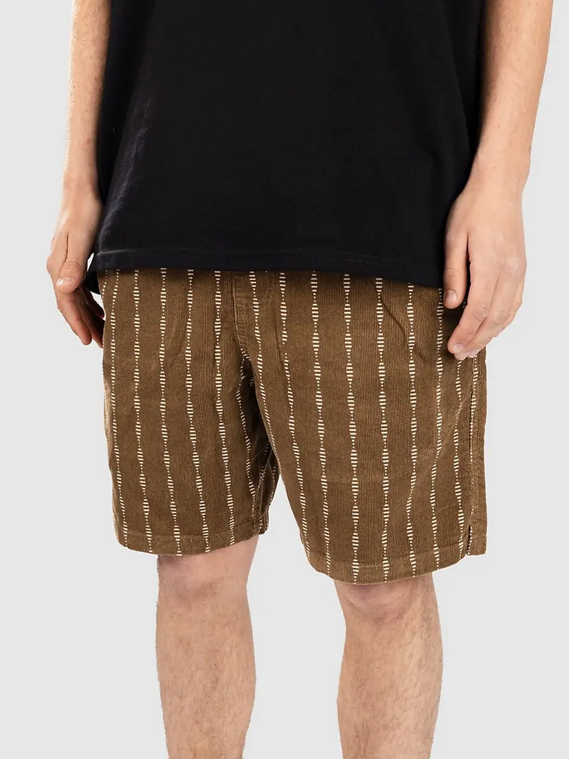 Vissla Vissla Rails Cord 18" Elastic Shorts brun