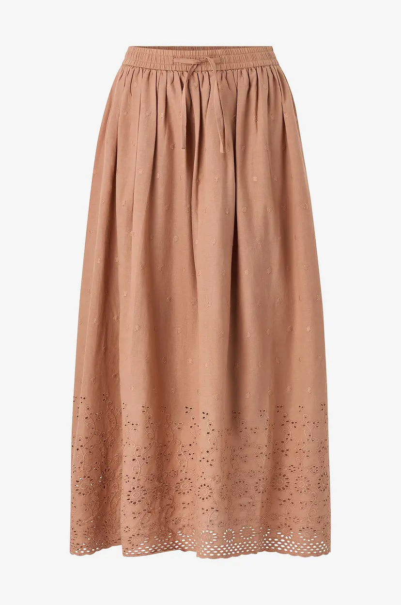 Costamani Maxi skjørt Sand - Brun