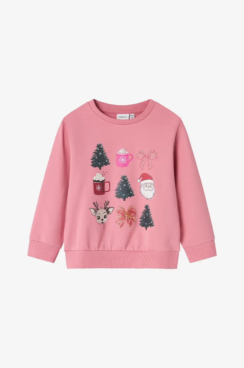 NAME IT Collegegenser nmfRomia LS Nreg Bru Box - Rosa