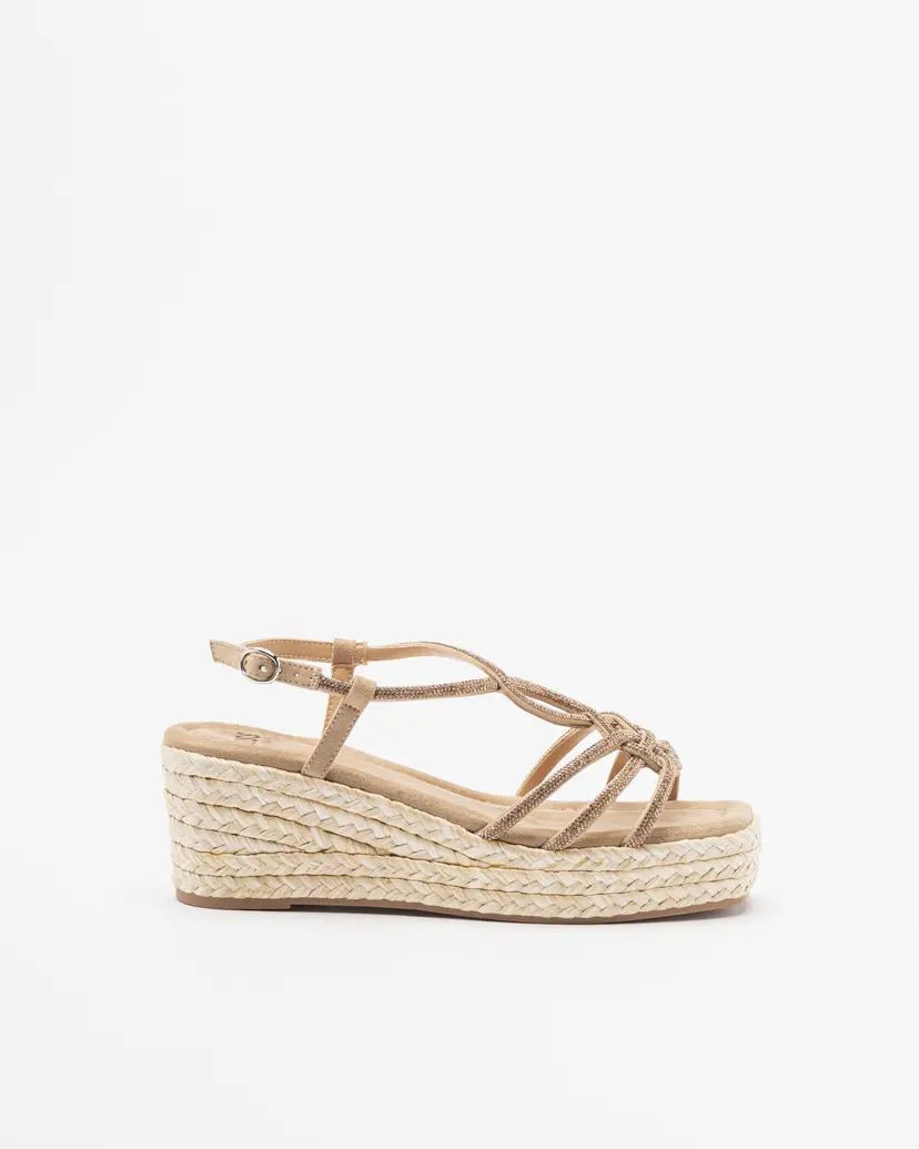 Gloss Gloss 5G0010-P1 Golden Wedge sandals