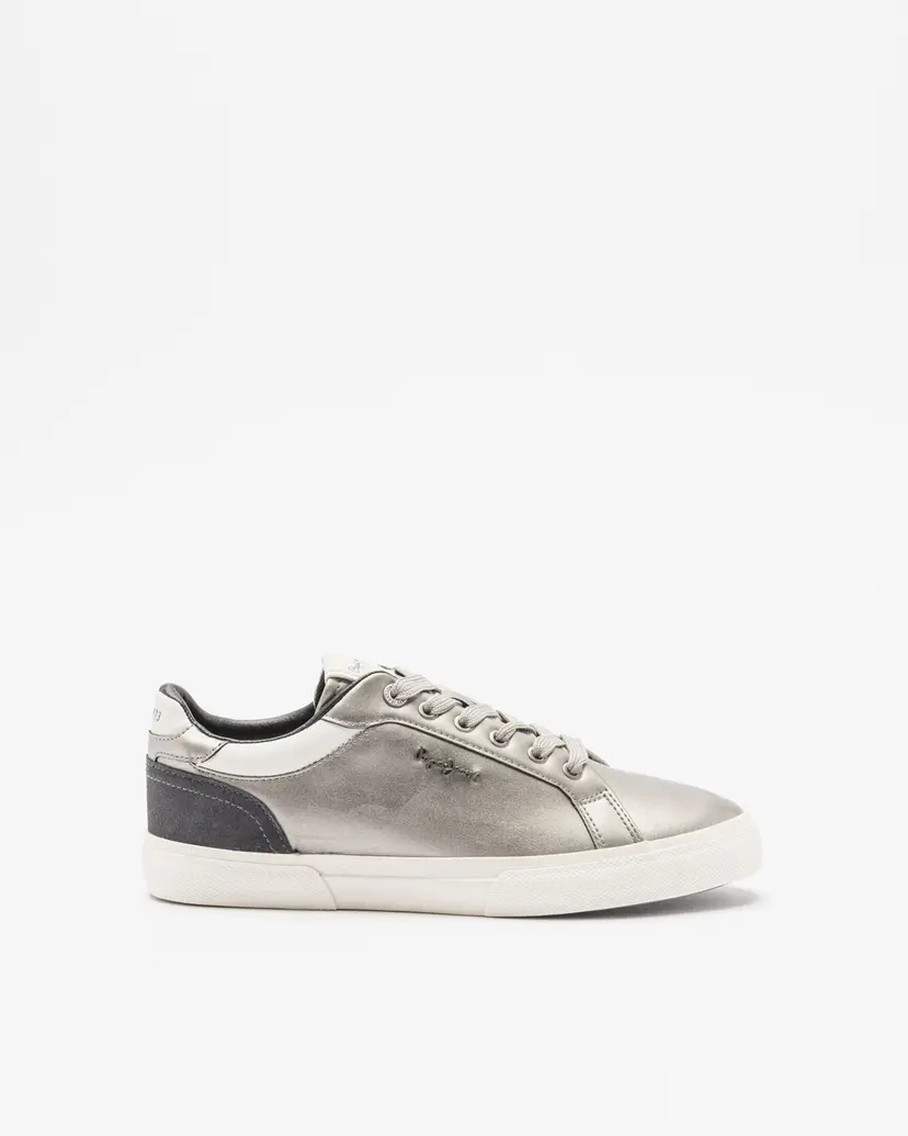 Pepe Jeans London Pepe Jeans London Kenton Glam Silver Sneakers