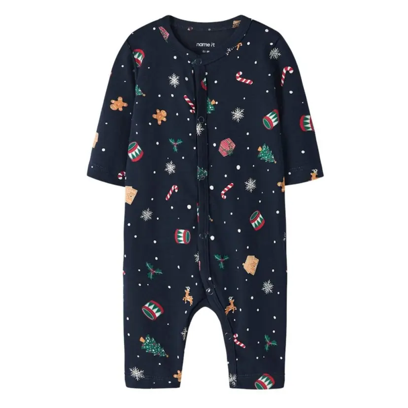 NAME IT Name It - Julepysj Baby Vismas Xmas Navy Blazer