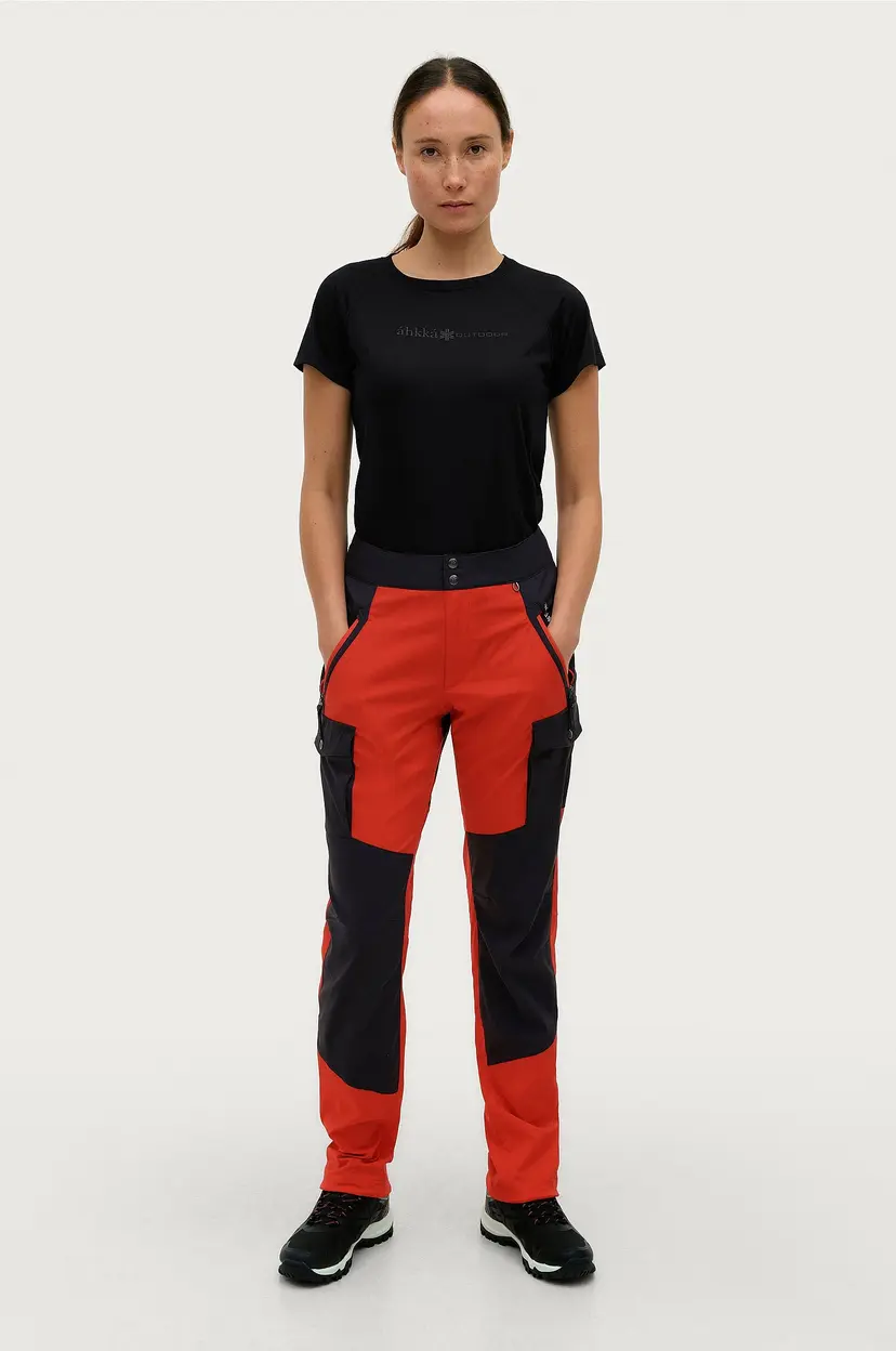 Áhkká Turbukse Colourblock W - Rød
