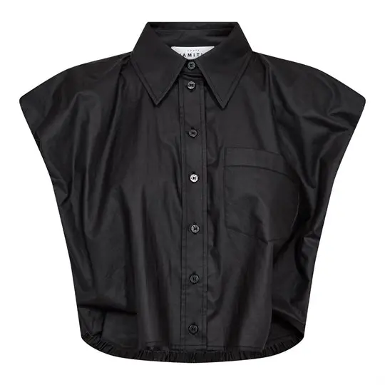 Haute L ' Amité Haute L' Amitié - Dinnie Ns Coated Shirt - Black
