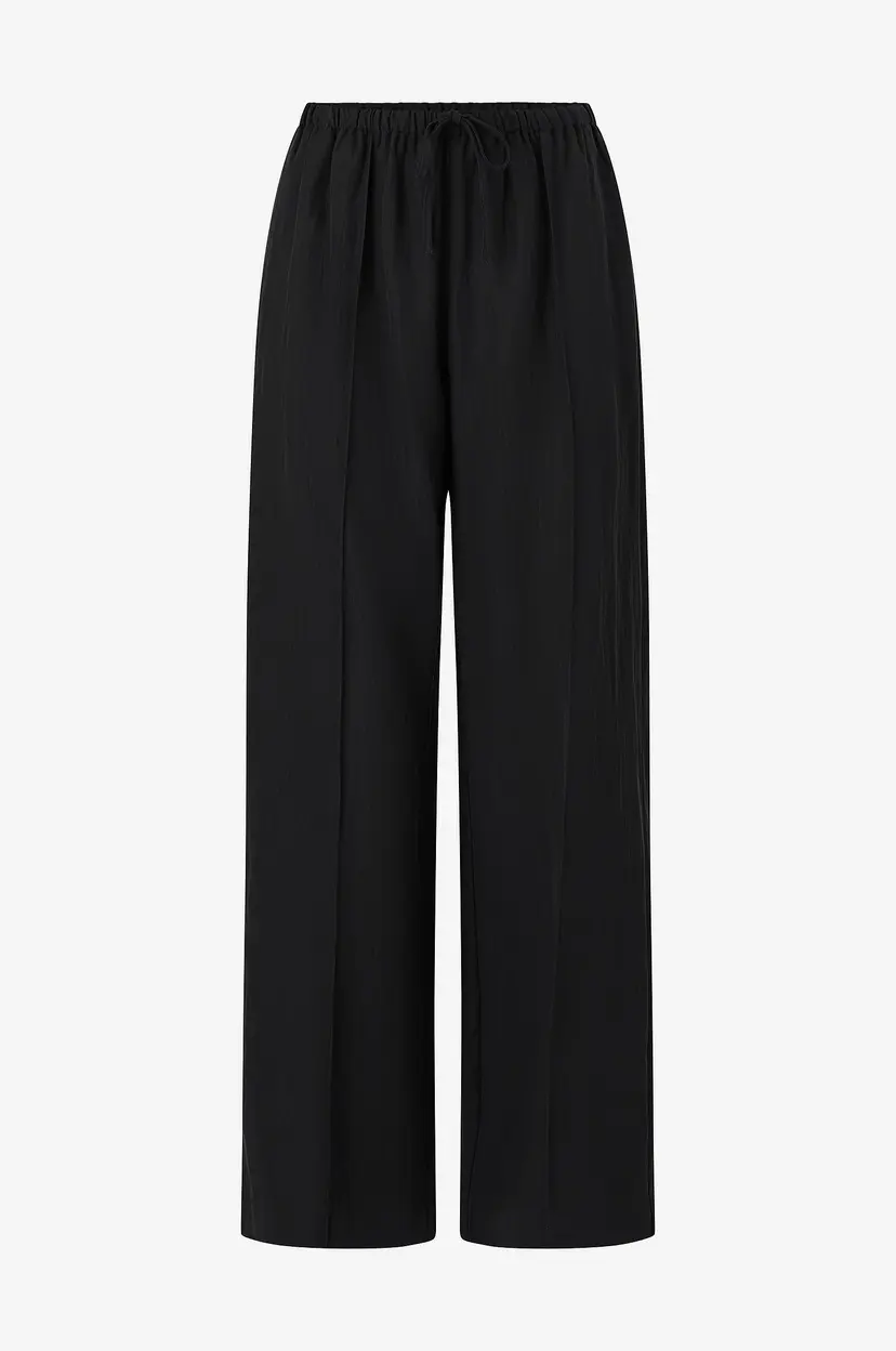 Gina Tricot Bukser Relaxed Wide Trousers - Svart
