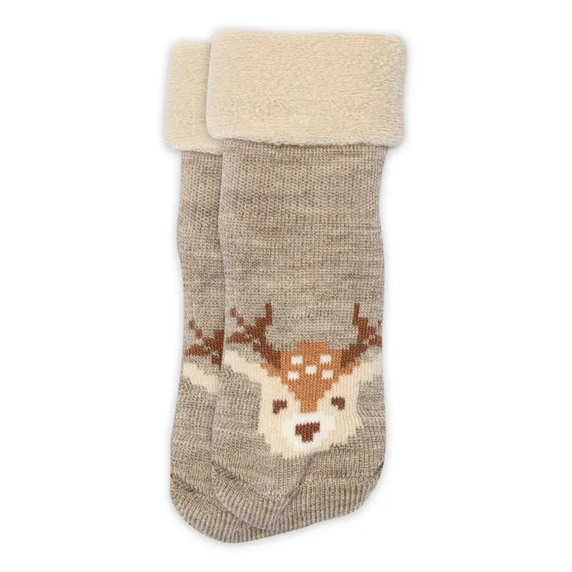 MP MP - Sokker i Ull Ollie Light Brown Melange