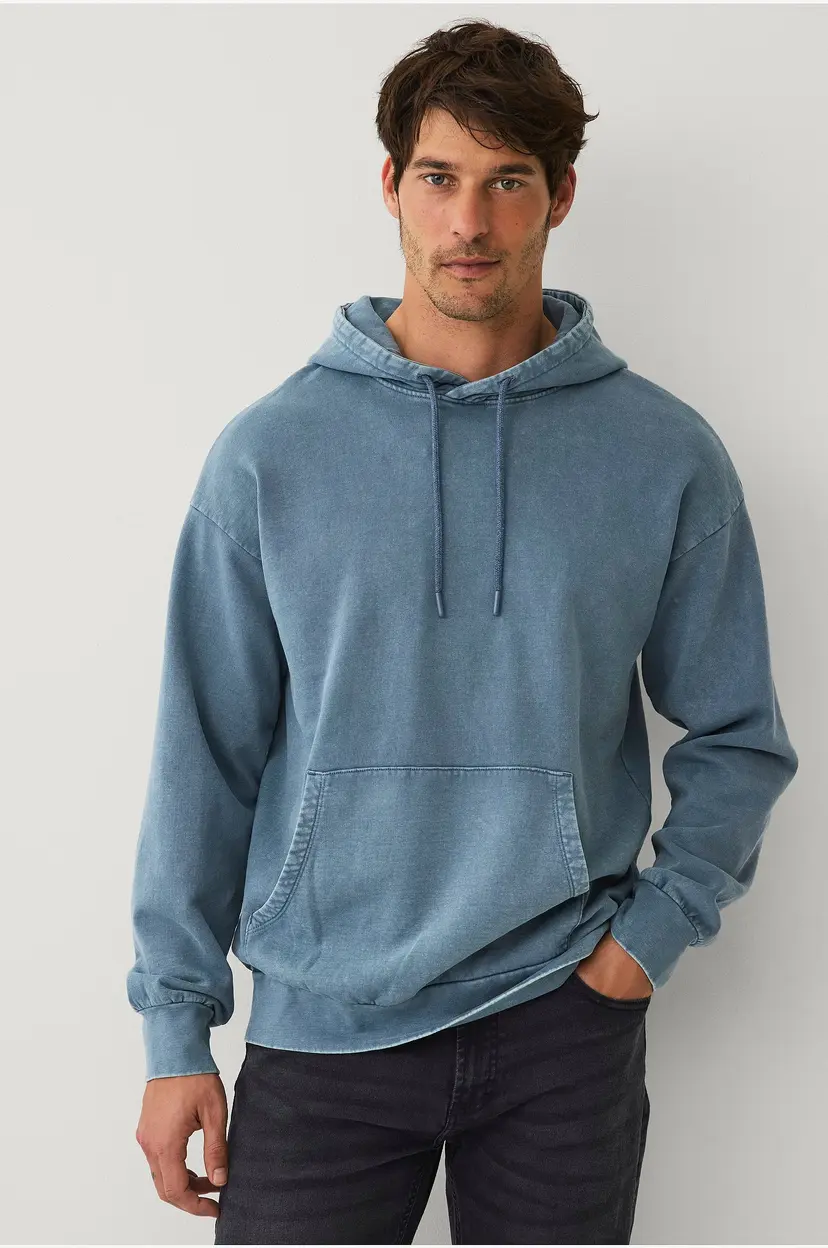 Ellos Collection Løstsittende hettegenser - Blå