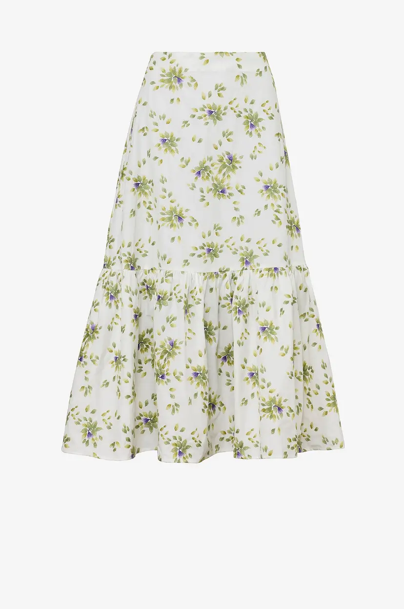 By Timo Skjørt Cotton Taffeta - Hvit