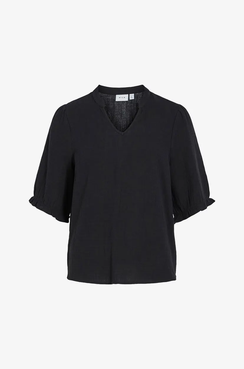 Vila Bluse viLania 2/4 Top - Svart