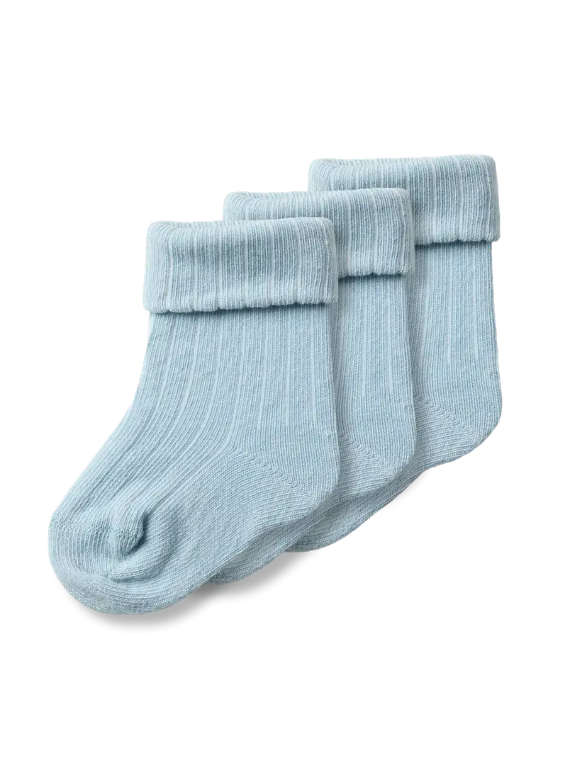 NAME IT 3pk sokker "HOBBU" Blue Fog