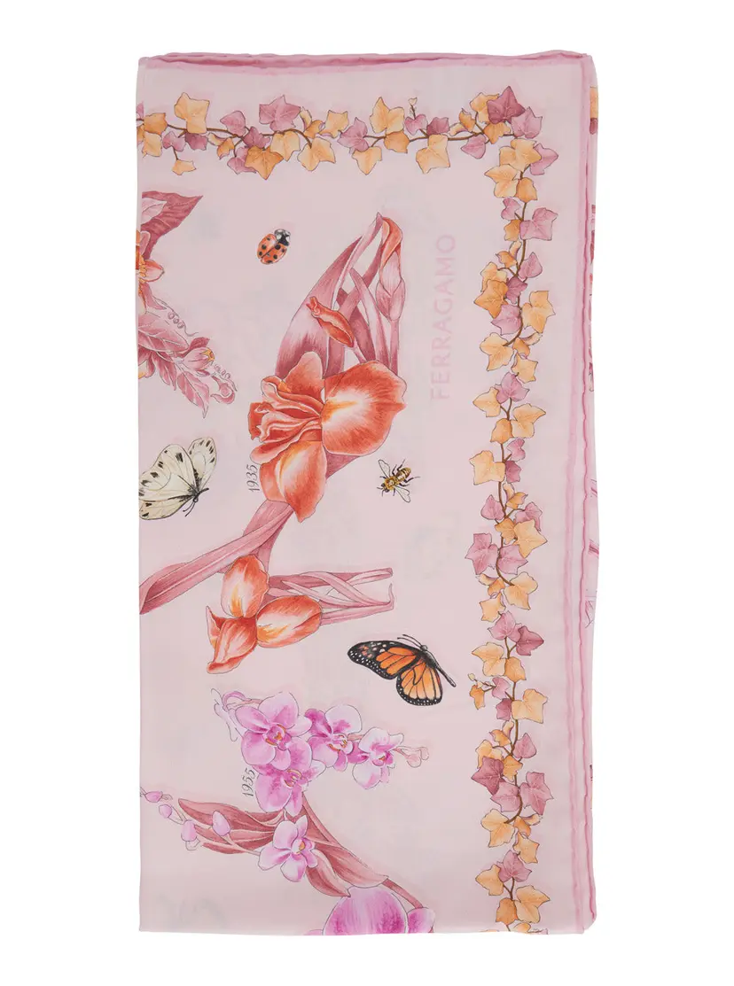 Ferragamo Ferragamo Skjerf – Rosa