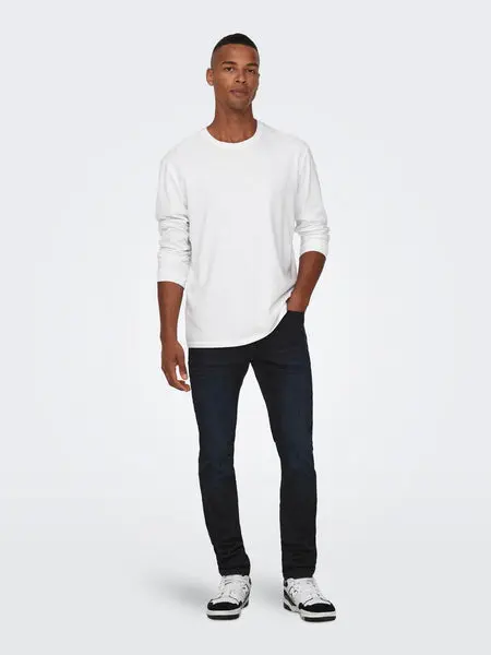 Only & Sons Onsloom Slim B. Black 6921 Mat Dnm Noos