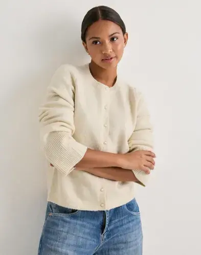 Vero Moda Vero Moda - Beige - Awmariann Ls O-Neck Knit Cardigan