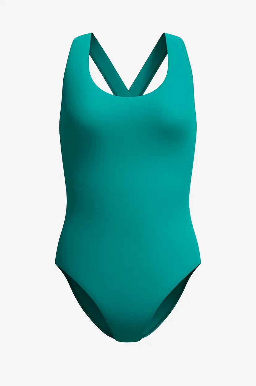 Speedo Badedrakt Solid Scoop Neck One Piece - Grønn