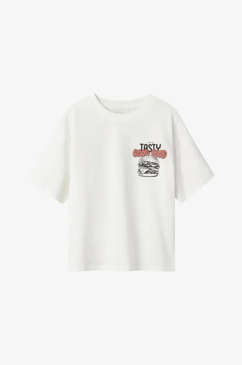 NAME IT T-skjorte nkmTibilbo SS Rlx Top - Hvit
