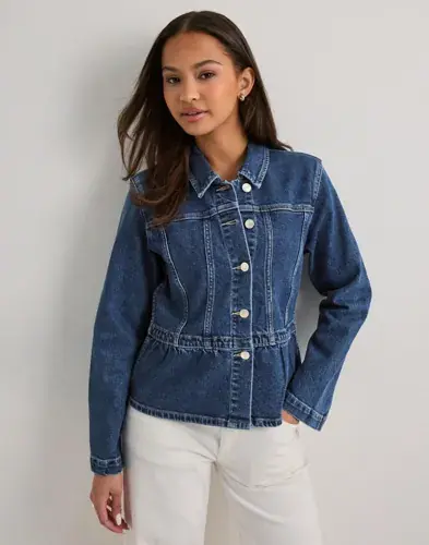 ONLY Only - Blå - Onlremi L/S Peplum Jacket Dnm Mae