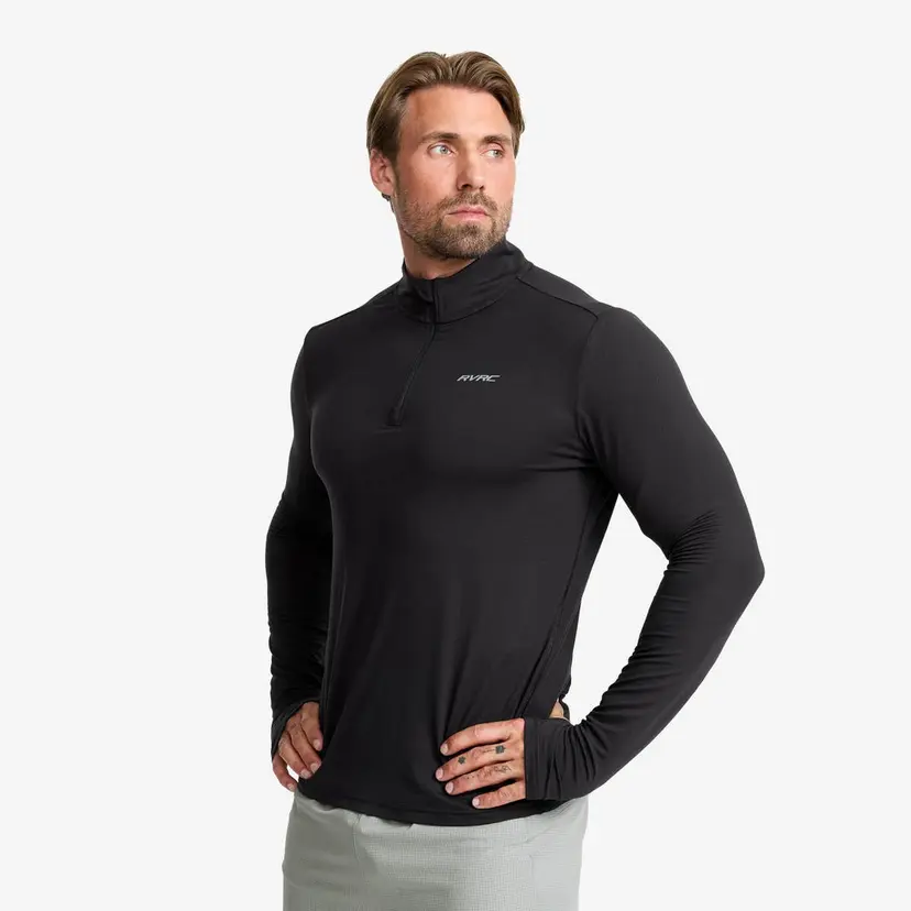 RevolutionRace Impulse Half-zip Top Herre Black