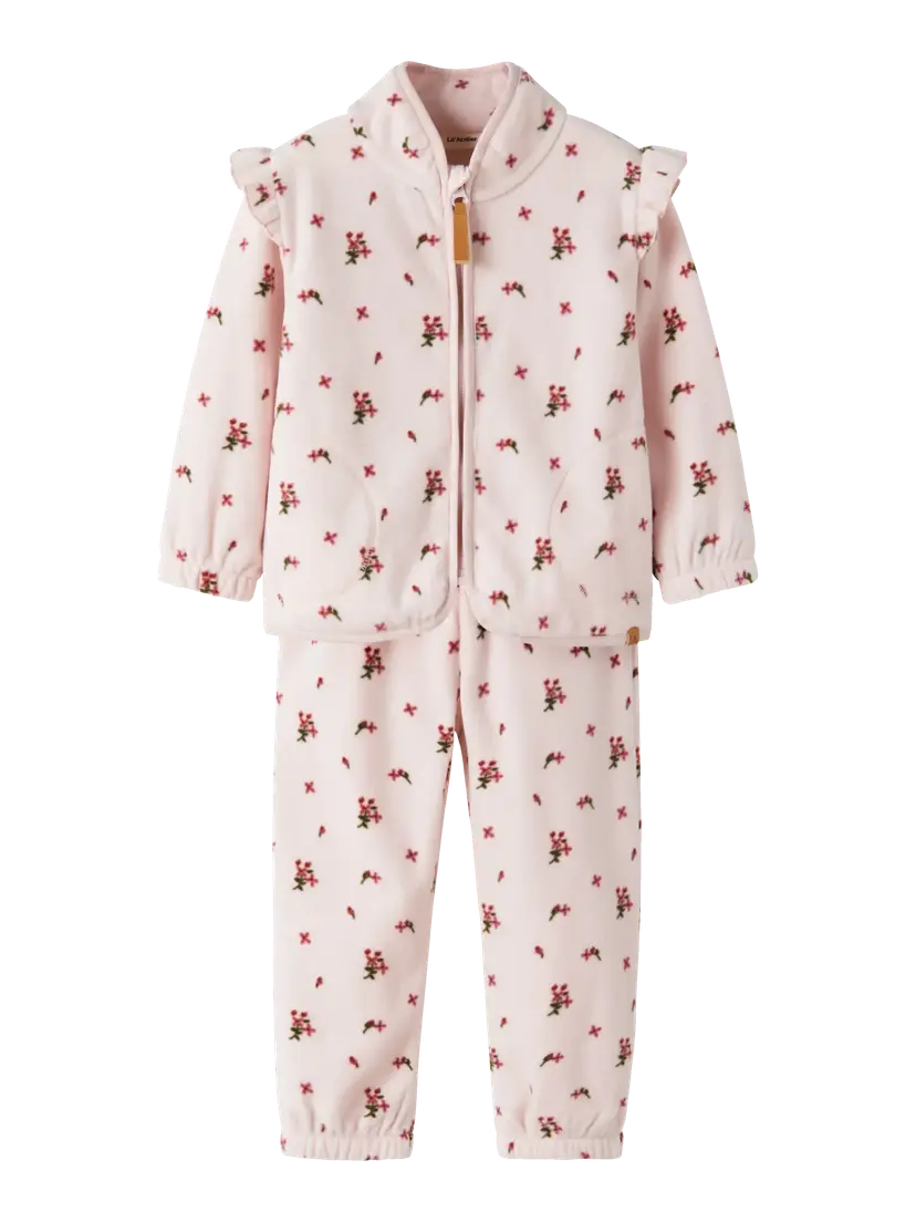 Lil`Atelier Fleecesett «LASPEKTRA» Mini Hushed Violet Blomster