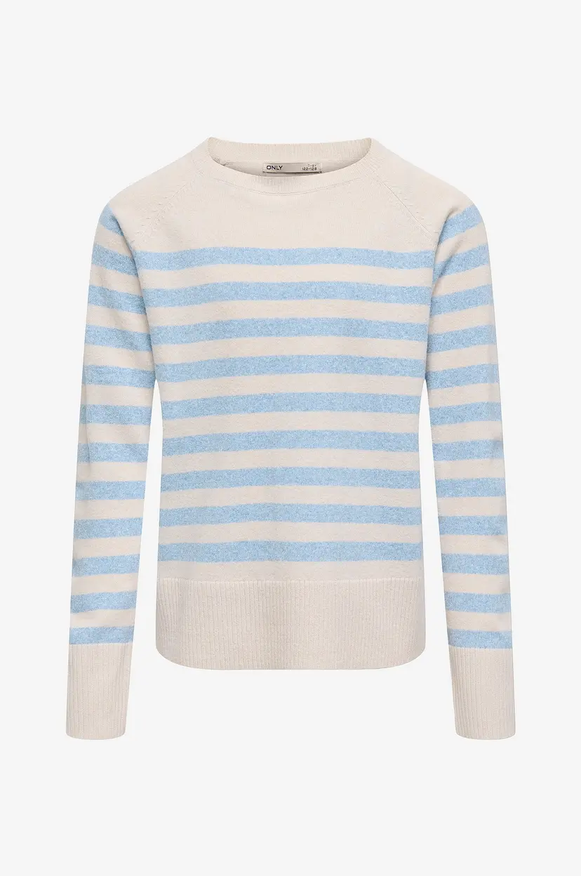 Kids Only Genser kogAma LS Stripe O-neck Knt - Beige