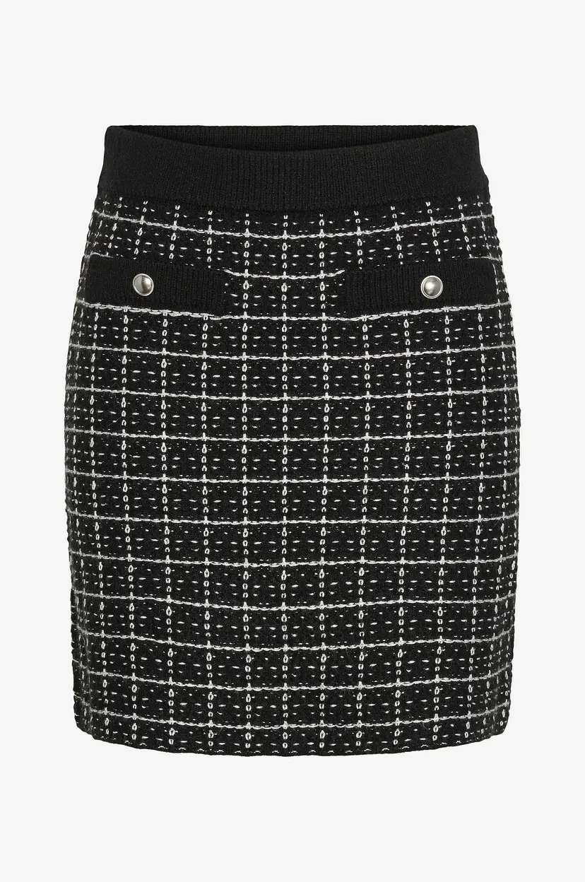 Pieces Skjørt pcNilja HW Knit Skirt - Svart