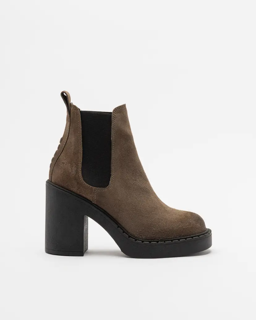 Dropp Dropp PF507 Taupe Chelsea Ankle boots