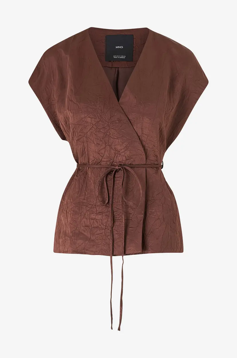 Mango Vest Flor - Brun