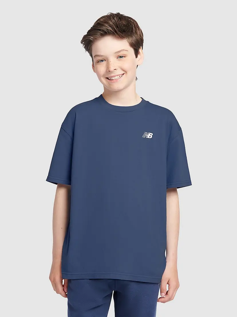 New Balance New Balance Jersey Small Logo Kids T-skjorte blå