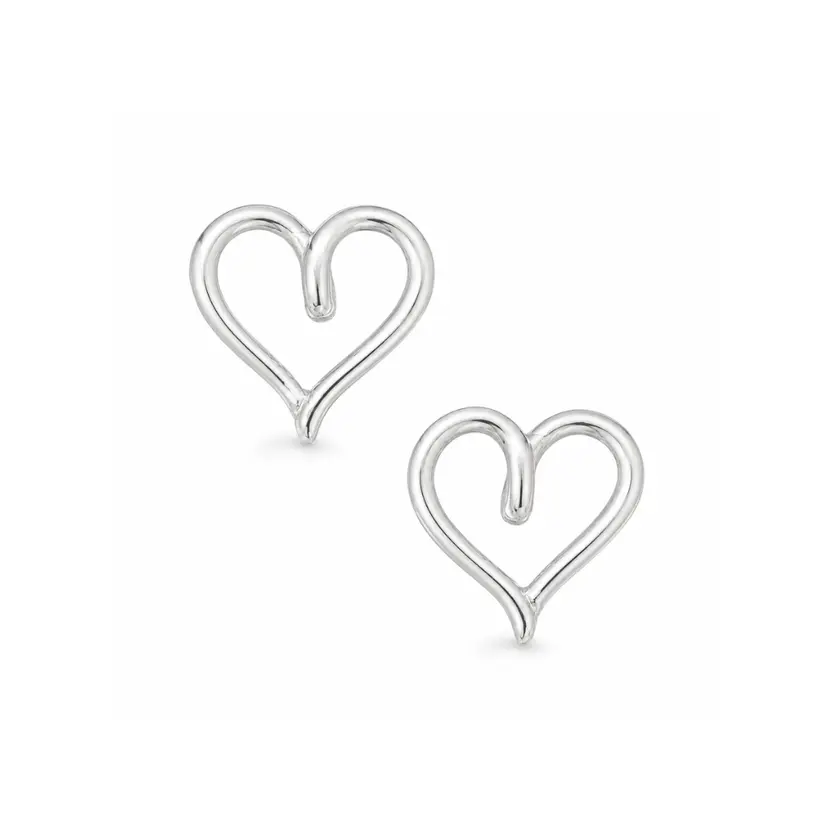Scrouples Scrouples - Hjerte ørestikker i sterling sølv - 141642s