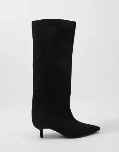 Nelly Nelly - Svart - Stiletto Under Knee Soft Boot