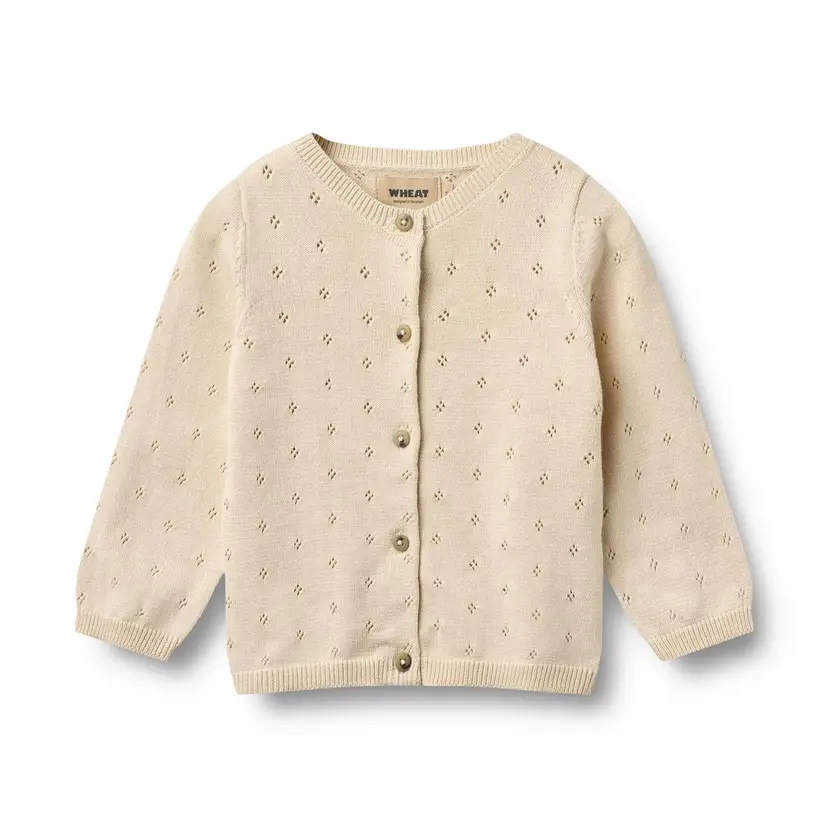 Wheat Wheat Strikket Cardigan Maia  Sandshell (86 / 1,5 år)