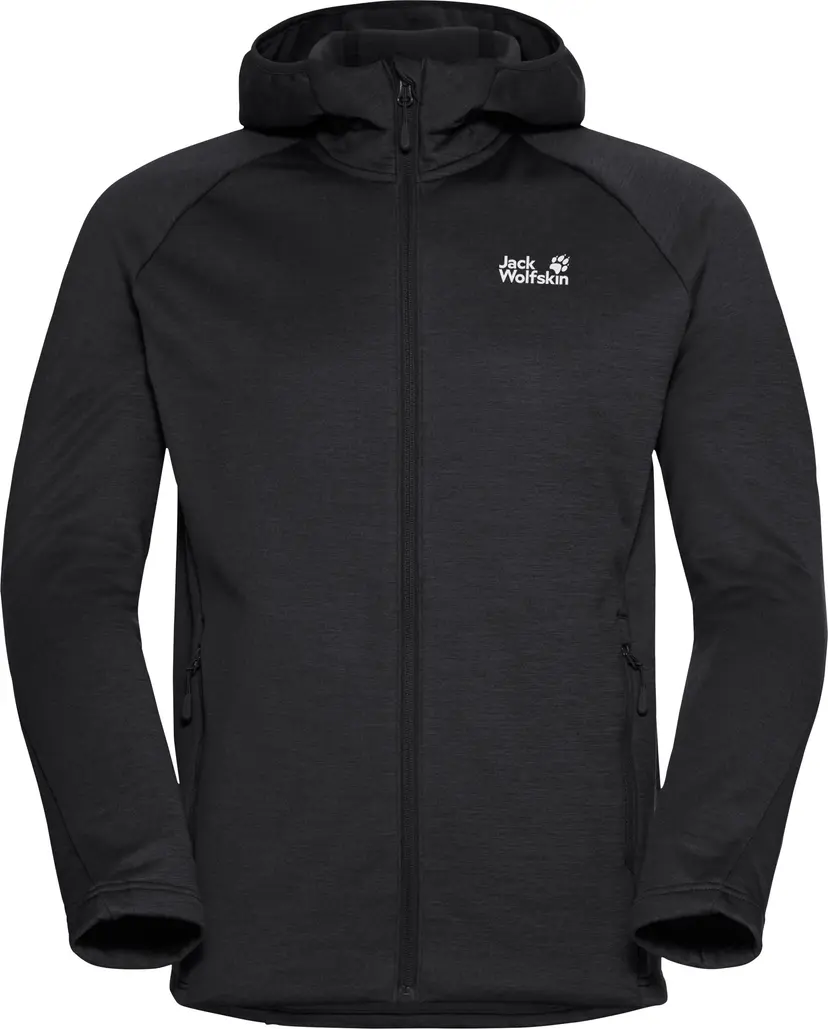 Jack Wolfskin Jack Wolfskin Men's Peak District Hooded Full Zip Black