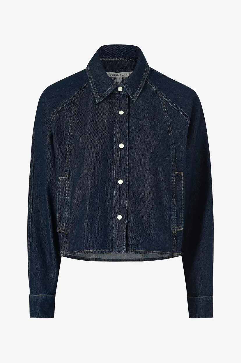 Second Female Denimskjorte Columbus Shirt - Blå