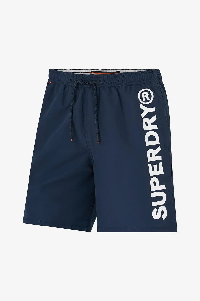 Superdry Badebukse Sport Graphic 17 Swim Short - Blå