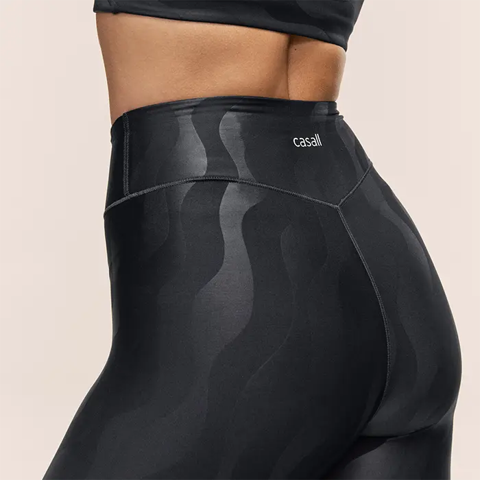Casall Sportswear Heat High Waist Tights Svart Mønstret