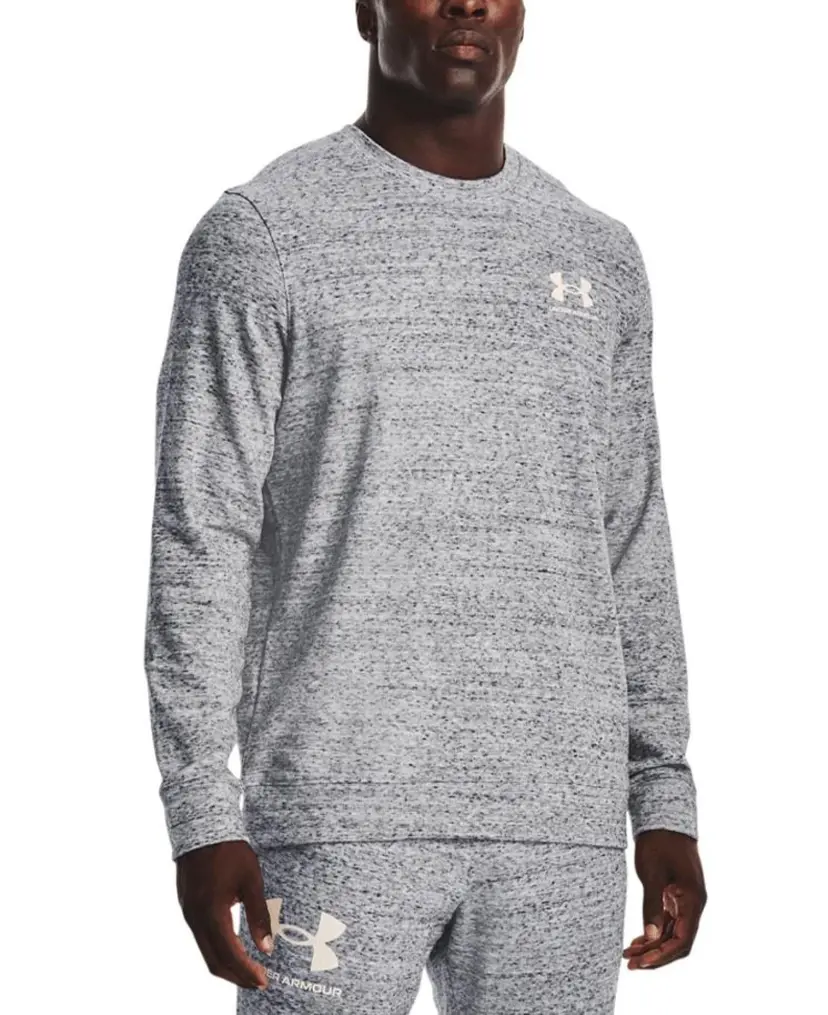 Under Armour Under Armour Rival Terry LC Crew Onyx White
