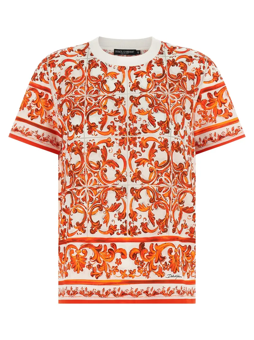 Dolce & Gabbana Dolce & Gabbana T-skjorter – Oransje