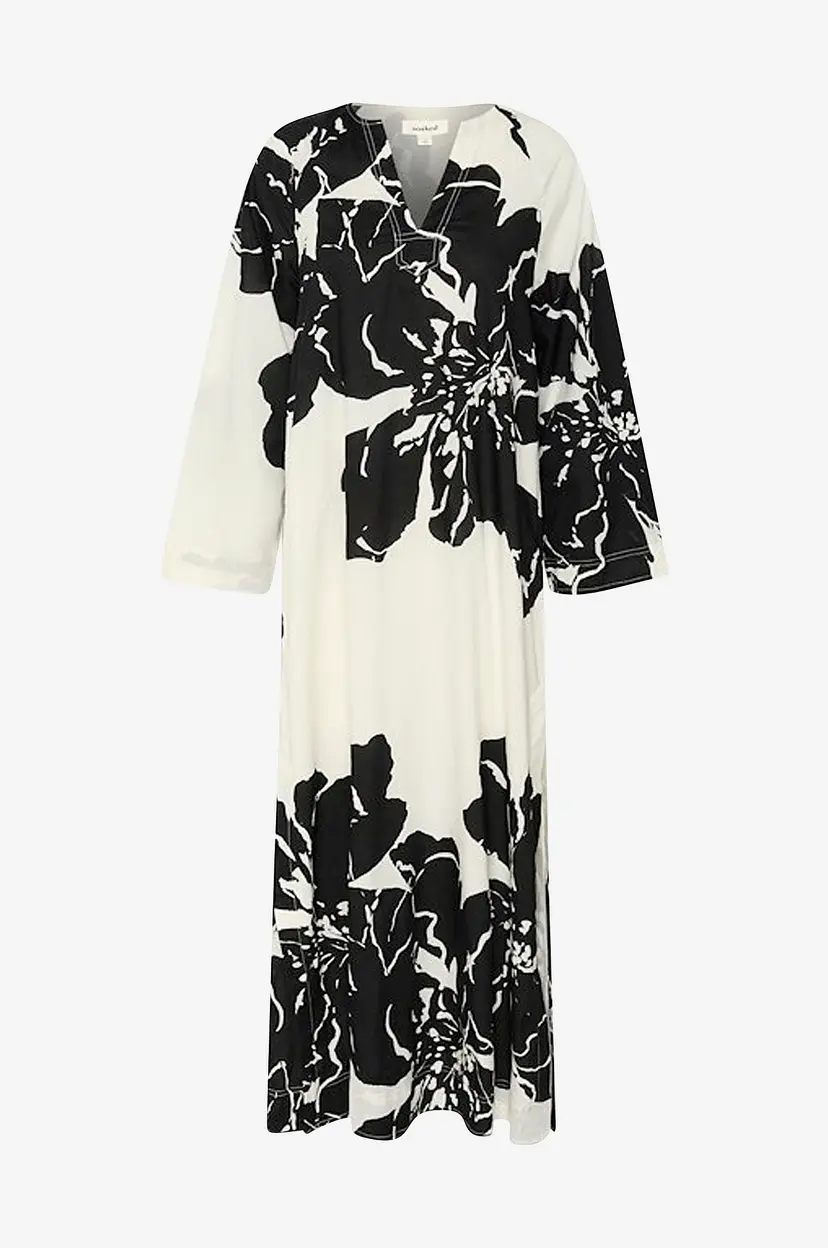 Soaked In Luxury Maxikjole slJoanne Kaftan Dress - Hvit