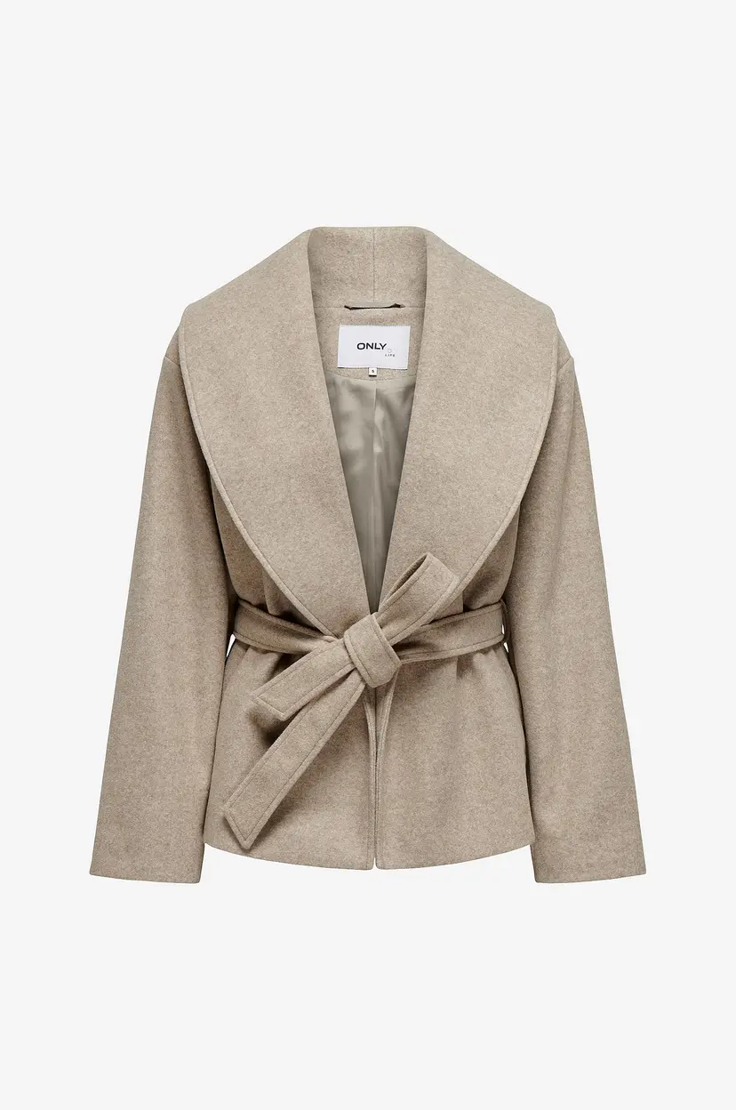 ONLY Jakke onlAugusta Life Short Coat - Beige